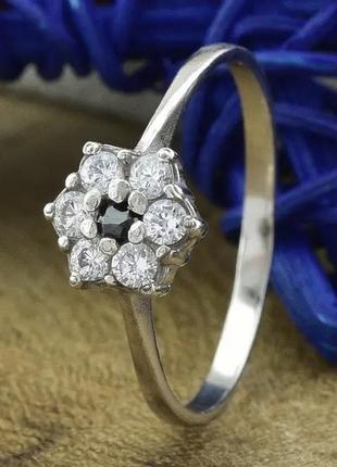 Кольцо 💍 серебро 925 колечко серебряное цветок 🌺 1104