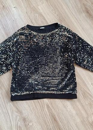 Кофта в паєтки zara