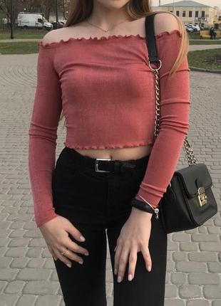 Розовый топ h&m