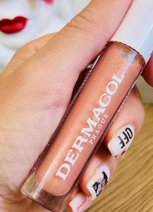 Оригінал dermacol lipgloss f****** high shine блиск для губ 022 фото