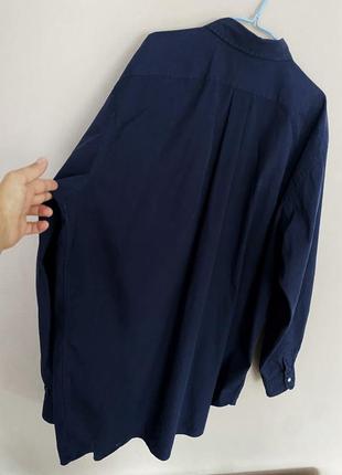 Ralph lauren мужская классическая темно-синяя рубашка, большой размер