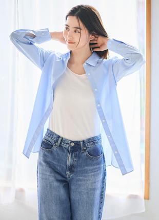 Сорочка з бавовни uniqlo s, m