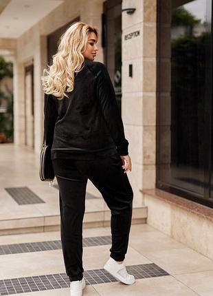 Костюм велюр синій, чорний, електрик, олива, шоколад