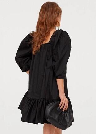 Сукня сорочка оверсайз с пишним рукавом