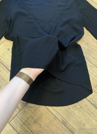 Базова чорна блуза zara3 фото