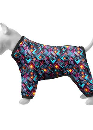 Ветровка для собак waudog clothes, рисунок "бесконечные миры", l55, в 77-79 см, с 50-55 см