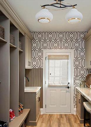 Люстра устільова в спальню e27 60w bk (lk-712s/2) brille 24-5534 фото