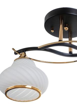 Люстра устільова в спальню e27 60w bk (lk-712s/2) brille 24-5533 фото