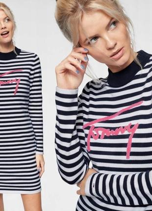Tommy hilfiger, женское трикотажное платье размер м