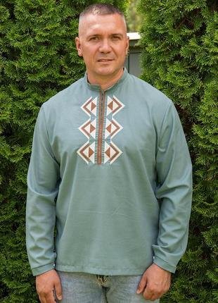 Вышиванка мужская лен