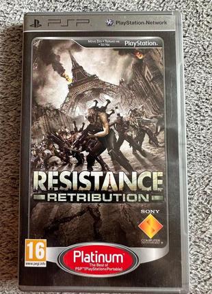 Resistance: retribution,eng,б/у, psp playstation portable