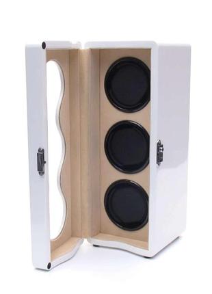 Шкатулка salvadore для підзаводу 3 годинників sl/8198-wh 3x3