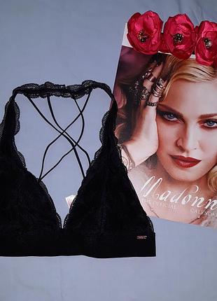 Бюстгальтер бюст бюстик размер 46 / 12 m черный бюстье бра секси pink victoria's secret