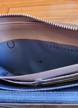 Оригинальный кожаный кошелек кошелек longchamp6 фото