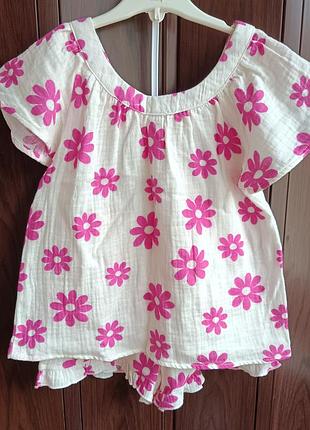 Мусліновий комплект для дівчинки 4-6 років