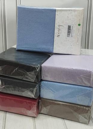 Простирадло трикотажне на гумці 160 на 200 см vency home