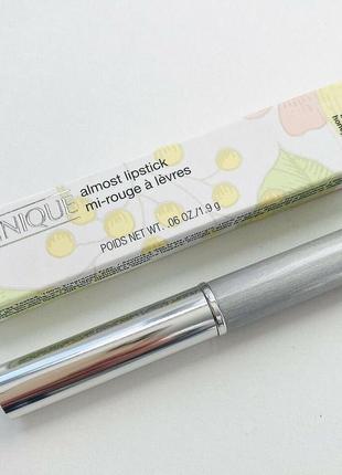 Бестселлер увлажняющая помада-бальзам для губ clinique almost lipstick in black honey