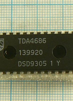 Tda4686 dip28 7.2...8.8v 60ma відеопроцесор з автоматичним керуванням тб