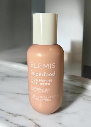 Elemis superfood glow priming moisturiser роз'яснюючий зволожуючий крем 60ml