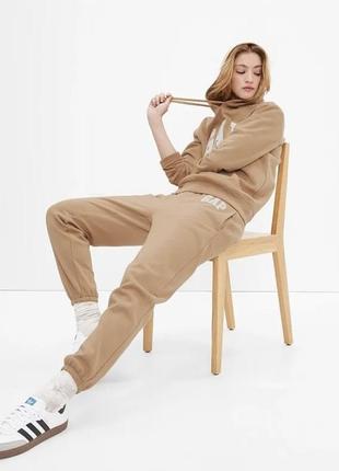Джогери жіночі gap, колір пісочний😍 штани на флісі