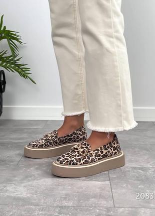Леопардовые лоферы