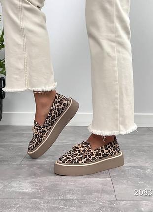 Леопардовые лоферы