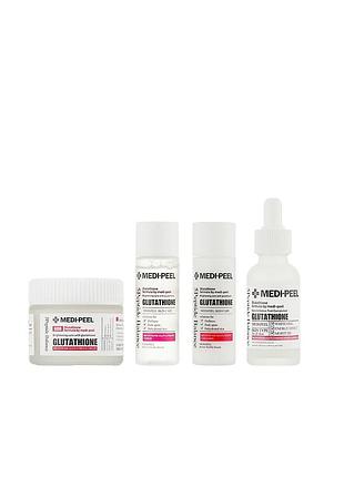 🌸 набір вибілювальних засобів для обличчя з глутатіоном medi-peel glutathione 600 multi care kit