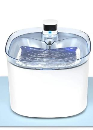 Питний фонтан для кішок і собак honeyguaridan w25pro 2.5l, з акумулятором 4000mah і датчиком руху