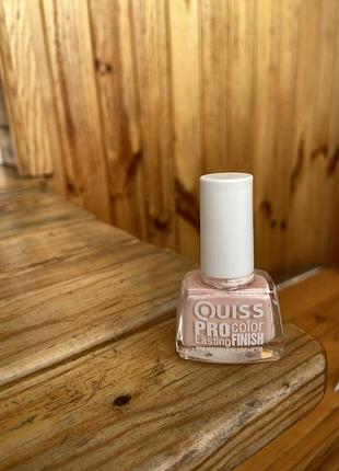 Розовый лак для ногтей quiss pro color lasting finish тон 009 (6 мл)