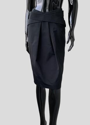 Шелковая миди юбка jil sander италия