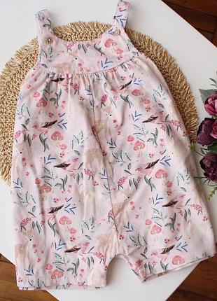 Сарафан ромпер из микровельвета в очень милый принт tu 2-3 года