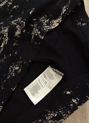 Крутое платье с длинными рукавами и принтом черного мрамора h&amp;m 6