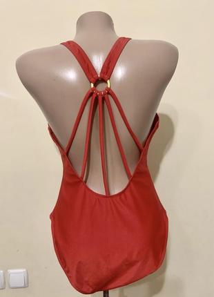 Купальник закритий червоний asos swim розмір 12/ l