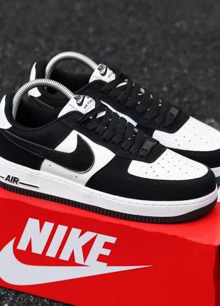 Кросівки nike air force 1 black and white     🖤🖤🖤