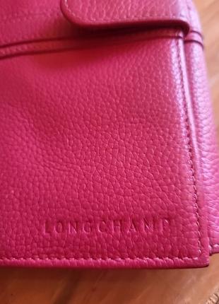 Орігінальний шкіряний гаманець кошелек longchamp3 фото