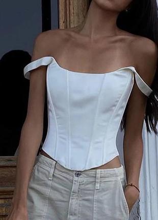Корсет на шнуровці, топ