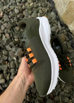 Удобные кроссовки puma electron olive сетка оригинал6 фото