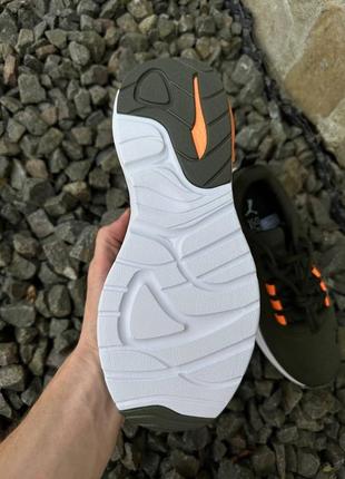 Удобные кроссовки puma electron olive сетка оригинал5 фото