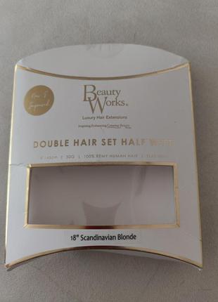 Натуральные волосы beauty works professional luxury heir extensions скандинавский блонд