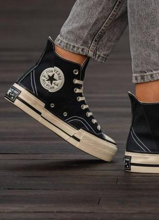 Кеди converse chuck taylor vintage 70 plus hi black\white