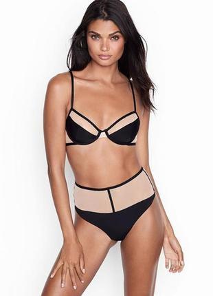 Безшовний комплект білизни victoria’s secret верх 34в(75в) або 36с(80с) трусики стрінги м