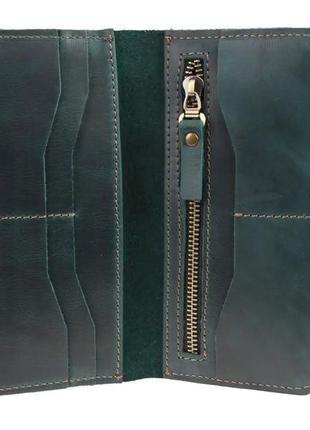 Гаманець жіночий шкіряний великий фуксія9 фото