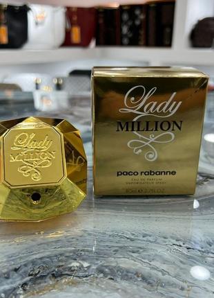 Женская парфюмированная вода paco rabanne lady million (пако9460н леди миллион) 80 мл