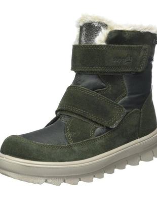 Зимние кожаные ботинки superfit flavia gore-tex 26 р, детские сапоги суперфит на девочку