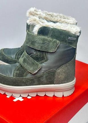 Зимние кожаные ботинки superfit flavia gore-tex 26 р, детские сапоги суперфит на девочку4 фото