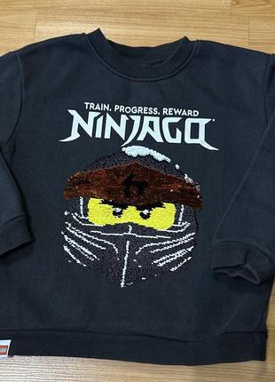 Світшот з принтом паєток h&m