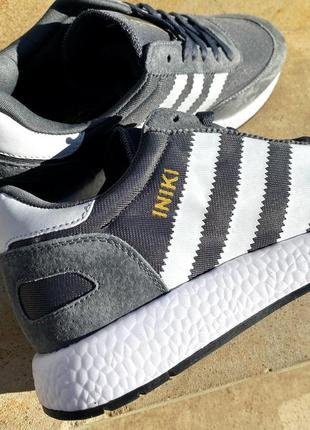 Мужские кроссовки adidas iniki grey v / smb10 фото