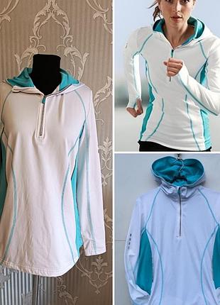 Утепленная спортивная кофта с капюшоном tcm tchibo для велоспорта / бега