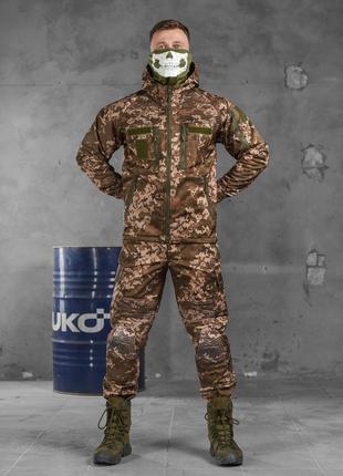 Костюм тактический soft shell пиксель 5.11! костюм тактичний піксель софт шелл на флісі !