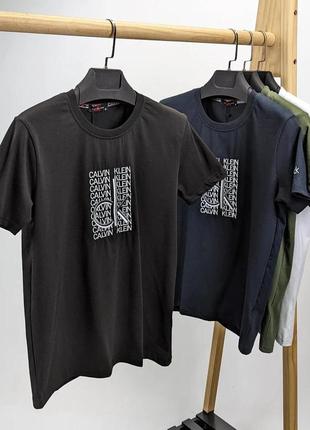 Футболка calvin klein мужская черная синяя